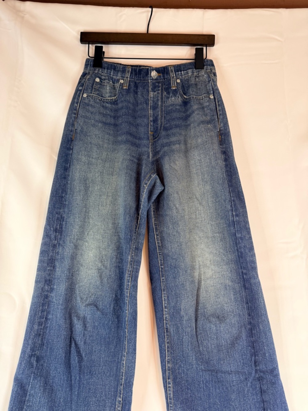 RAG & BONE Women’s Size S Jeans Sweatpant Cotton Miramar Printed Wide Leg Terry - Picture 4 of 16